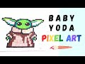 最高のコレクション pixel art star wars bébé yoda 347351