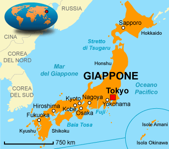 Cartina Giappone In Italiano
