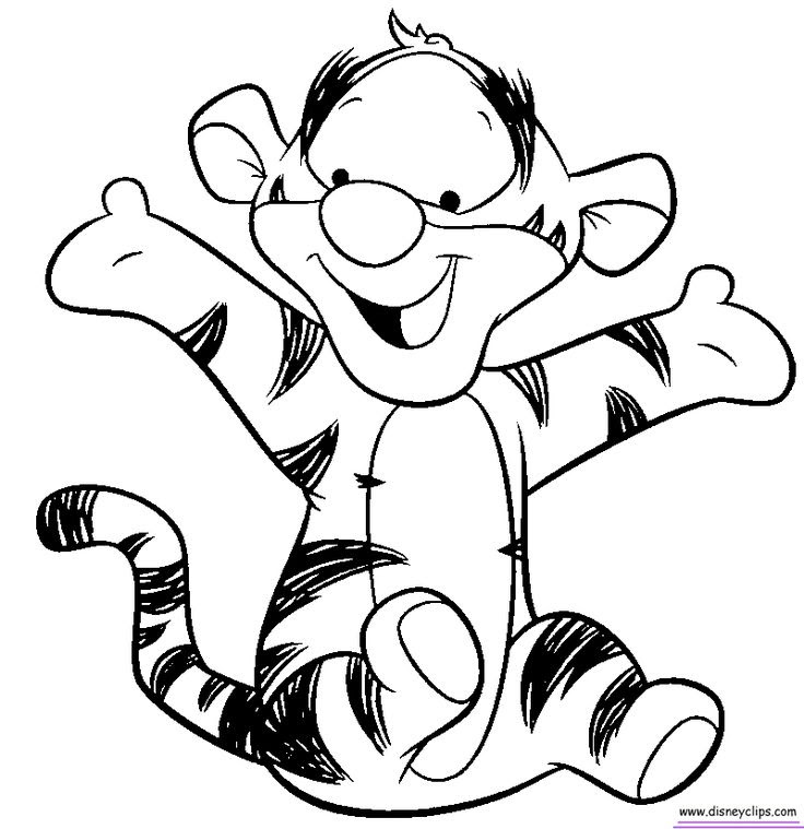 Tigger Line Drawing at GetDrawings | Free download