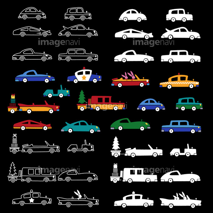 可愛い車のイラスト の画像素材 Cg素材ならイメージナビ