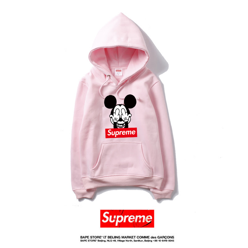 シュプリーム ミッキー コラボ パーカー レディス Supreme 裏毛 パーカー フーデット メンズ かわいい 人気 スウェット パロディ