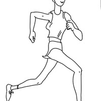 Desenhos de Atletismo para colorir - Tudodesenhos