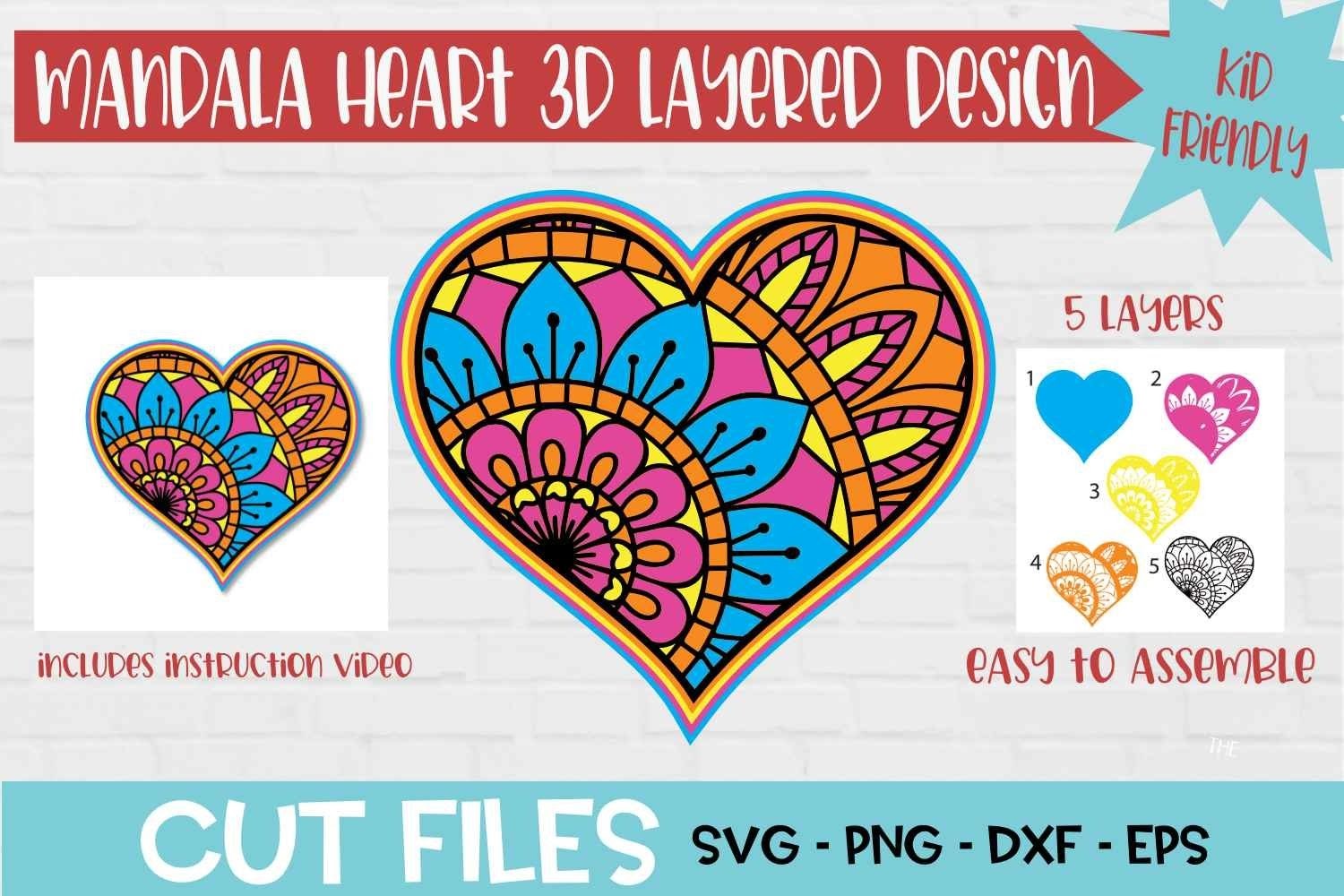 Download Mandala Heart Svg Free - 241+ SVG Design FIle for Cricut, Silhouette and Other Machine