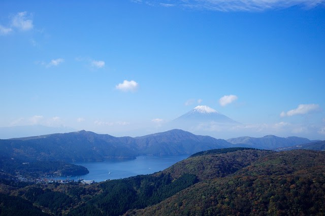 芦ノ湖と富士山