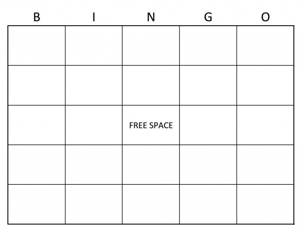 bingo card template word - Cicim Regarding  Blank Bingo Card Template Microsoft Word