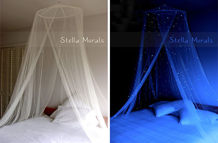 Glow In The Dark Starry Bed Canopy