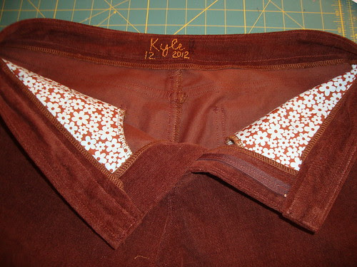 J Stern Designs brown cords in progress