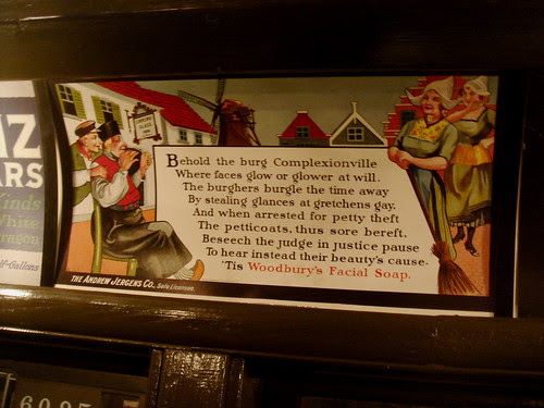 Ads in old subway cars
