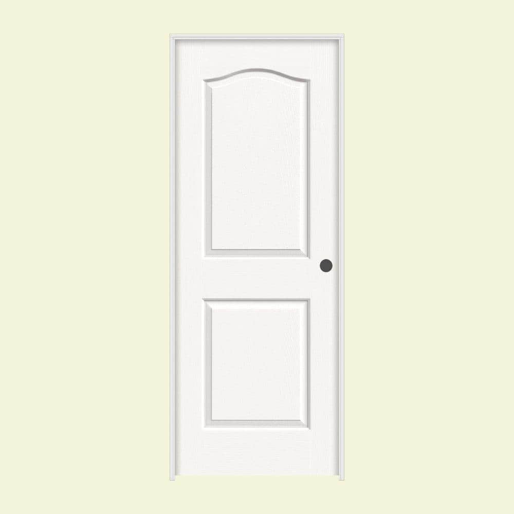 JELDWEN 32 in. x 80 in. Molded Smooth 3Panel Craftsman Primed White Solid Core Composite JELDWEN 32 in. x 80 in. Molded Smooth 3Panel Craftsman Primed White Solid Core Composite