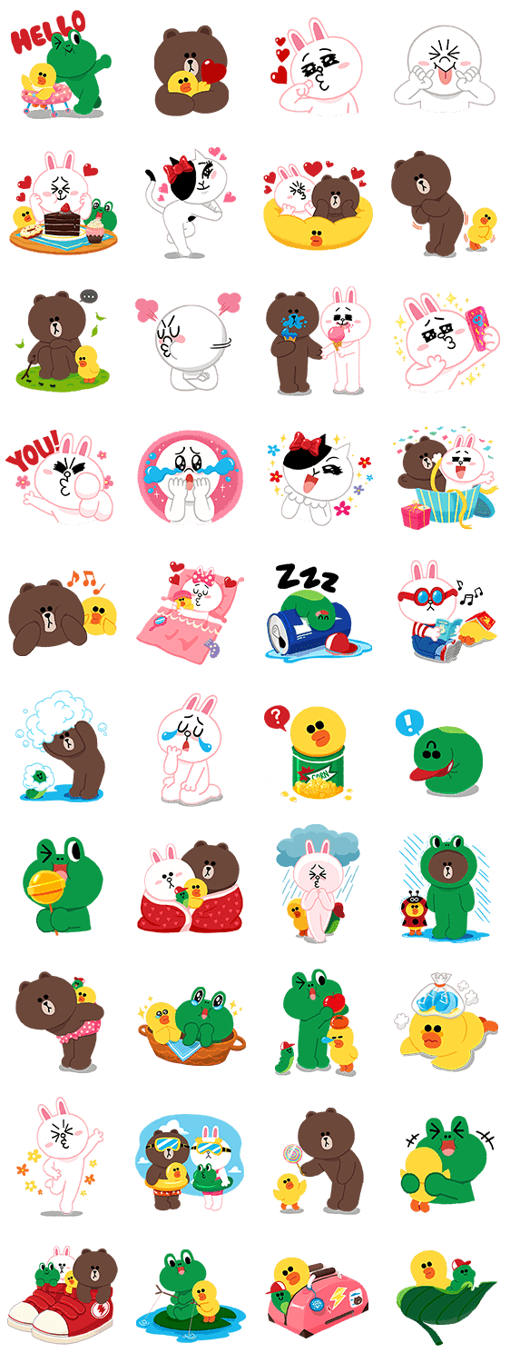 海外限定スタンプ Lineキャラクター 可愛いは正義 シンガポール