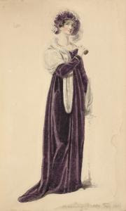 [Evening dress, February 1810.... Digital ID: 1111634. New York Public Library