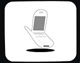 Custom mouse pad with artwork: handphone 2
