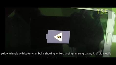 Links on android authority may earn us a commission. yellow triangle with battery symbol is showing while