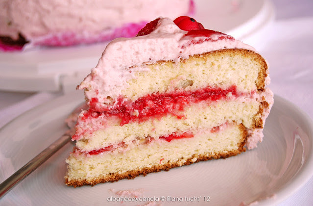 Strawberry birthday cake