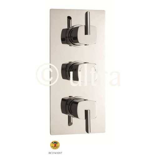 Ultra Rialto Concealed Thermostatic Triple Shower Valve 