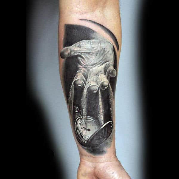 75 Black And White Tattoos For Men - Masculine Ink Designs