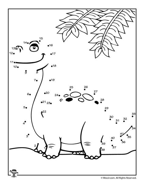  dinosaur dot to dots printable activity pages dinosaur worksheets