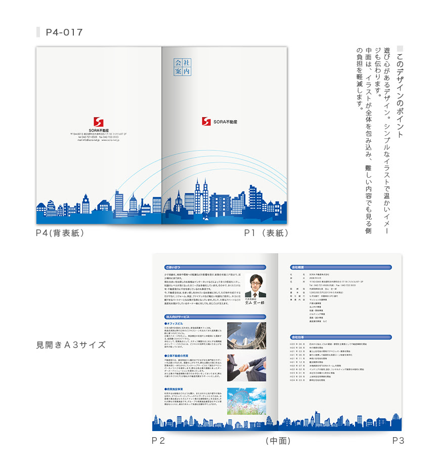 株式会社三森電機様 会社案内作成のデザインテンプレートはsoraへ