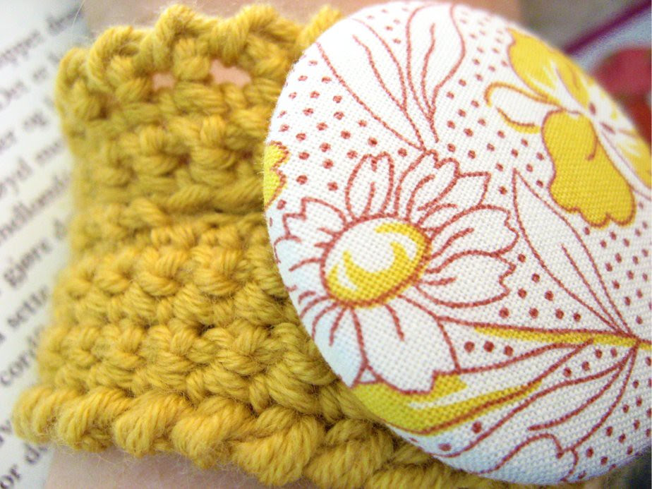 crocheted bracelet