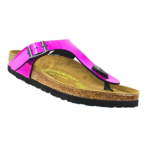 Birkenstock Gizeh Sandal - Women's Mirror Pink Birko-Flor 36 ...