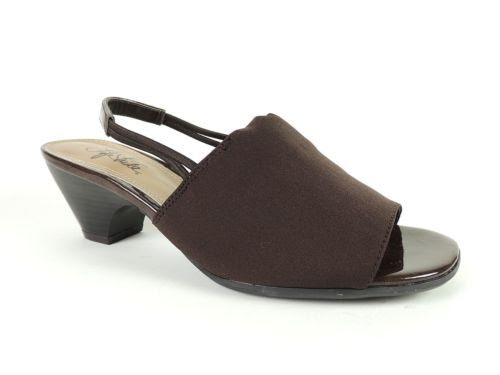 Life Stride Women's Shoes SLING SHOT Dark Brown Slingback Sandals Size ...