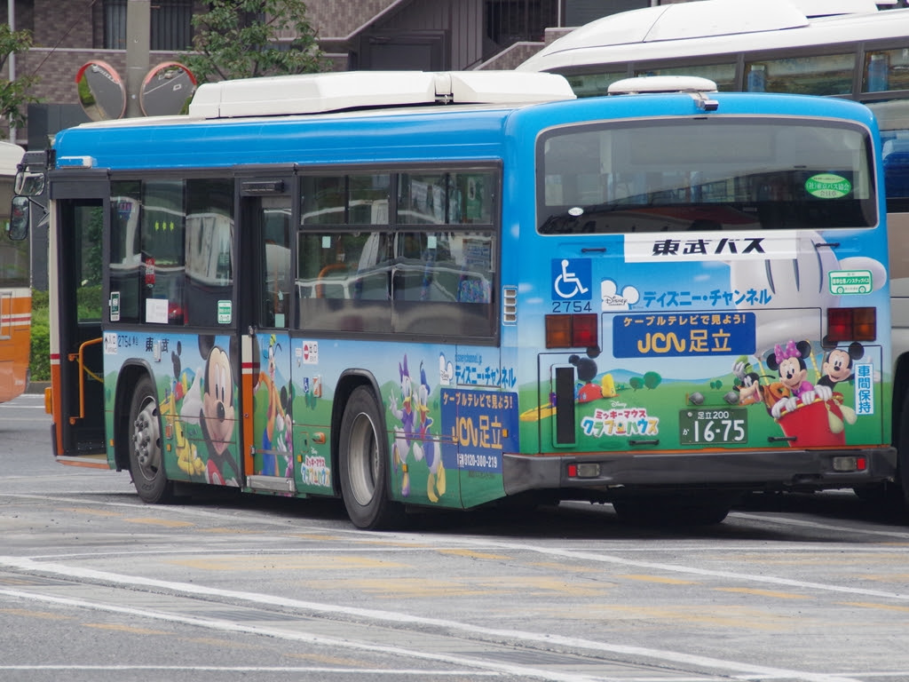 栃木のバス資料館 路線バスのラッピングバス 栃木県外
