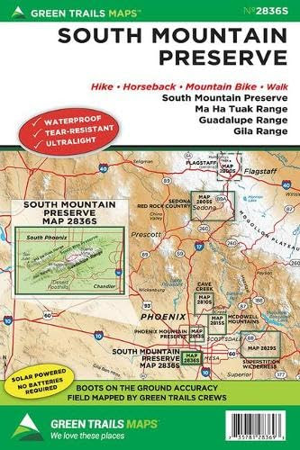 South Mountain Preserve, AZ No. 2836S (Green Trails Maps)