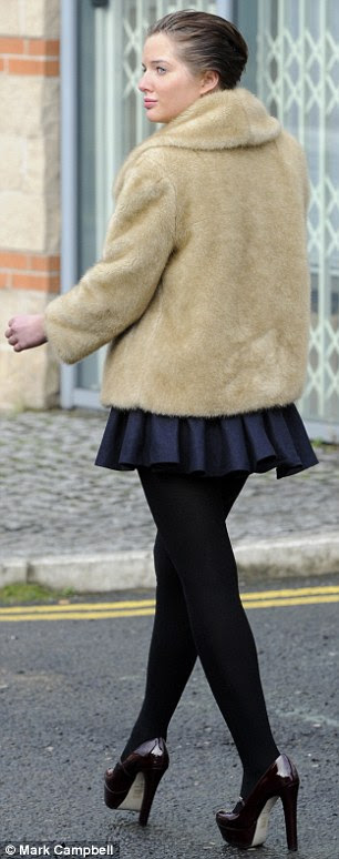 Glammed up for a rainy day: Helen Flanagan will film her last scenes as Rosie this month after deciding to quit the soap after 11 years 
