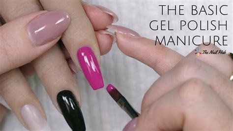 basic gel polish manicure youtube