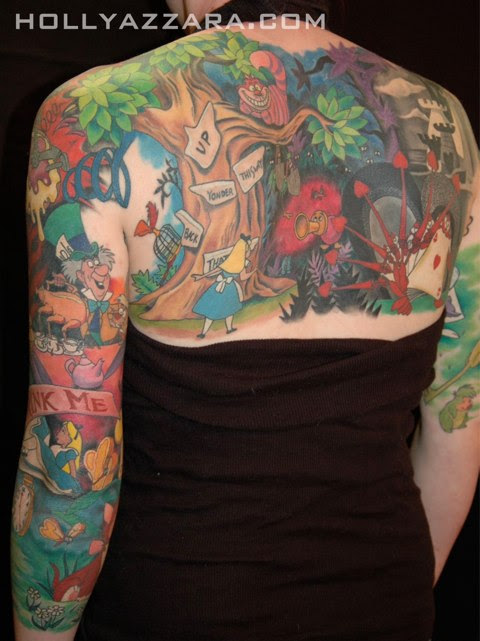 Alice in Wonderland Tattoos. With the impending release of Tim Burton's 