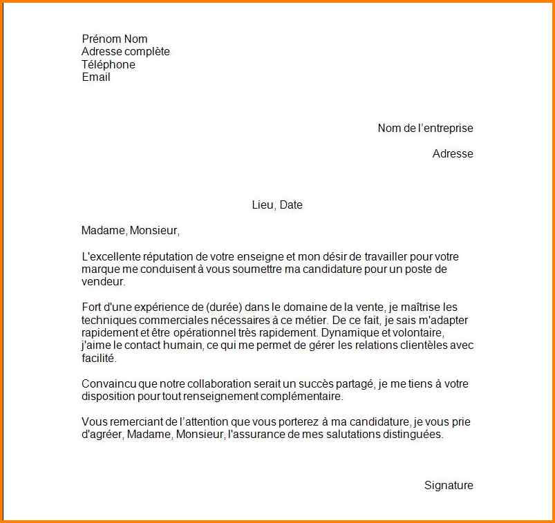 motivations pour un poste de commercial - Modele de lettre ...