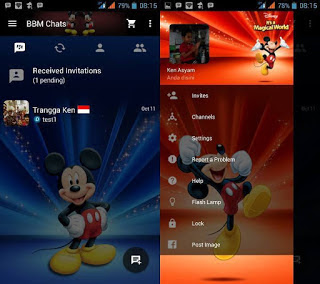 BBM MOD Mickey Mouse versi 3.0.0.18 Apk