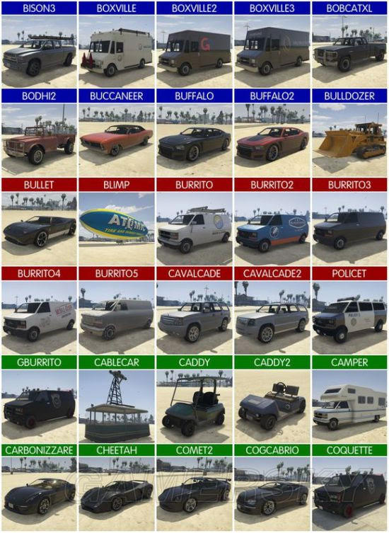 Gta5 全载具图鉴一览gta5载具大全 车辆列表 1 游民星空gamersky Com