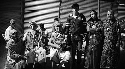 Our Group Waits Its Turn On Shahi Snan Day Basant Panchami by firoze shakir photographerno1
