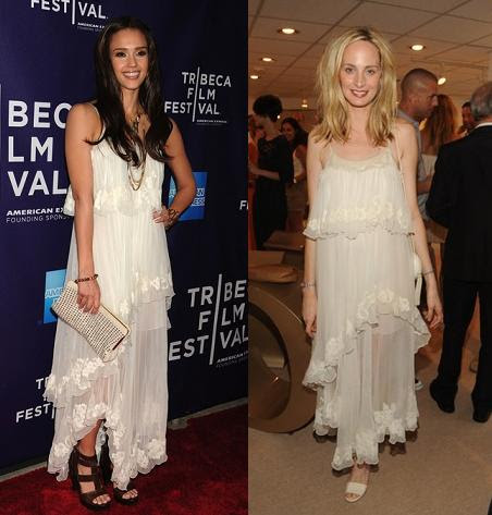 jessica alba red carpet dress. Jessica Alba vs Lauren Santo