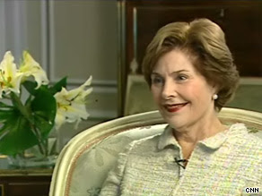 Former first lady Laura Bush defended President Obama's decision to address the nation's schoolchildren.