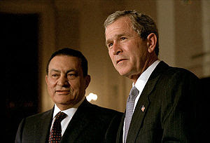 President George W. Bush and Egyptian Presiden...