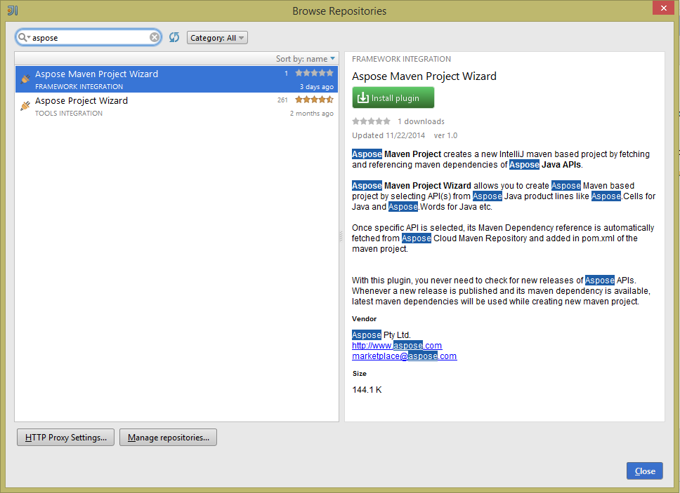 Aspose Maven For Jetbrains New Plugin Released