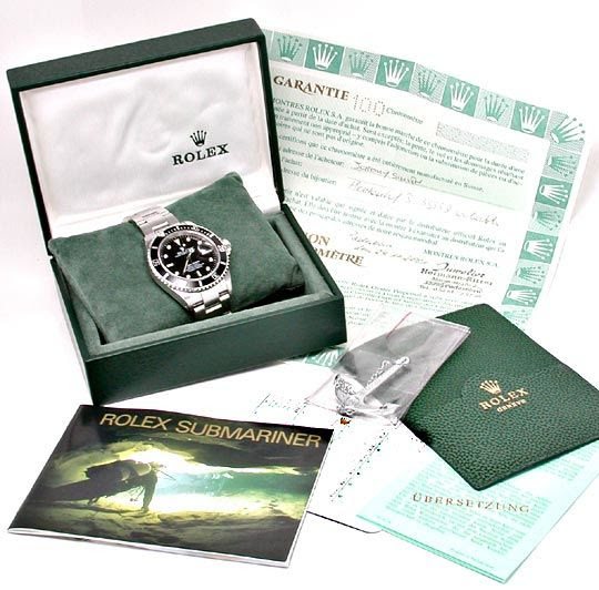 Original-Foto 5, ROLEX SUBMARINER DATE MIT DATUM EDELSTAHL TOPUHR NEUZ.!