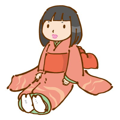 木目込人形のイラスト かわいいフリー素材が無料のイラストレイン
