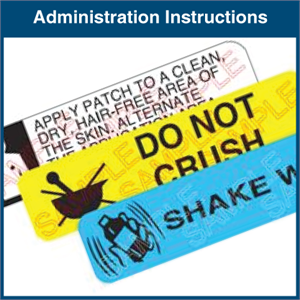 Auxiliary Labels - Administration Instructions