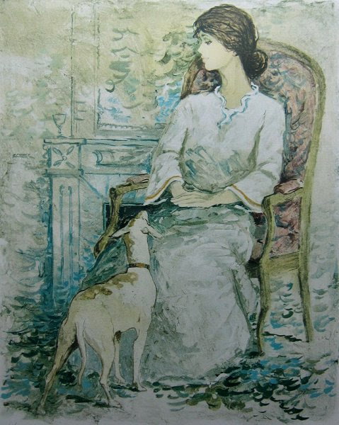 シャロワ フランシスの犬 有名作家 絵画 販売 買取 東京 自由が丘にある画廊 ギャラリー小山