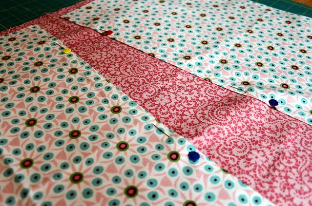 pin panels in place