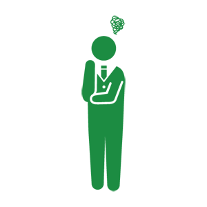 悩む人 Human Pictogram 2 0 無料 人物ピクトグラム素材 2 0