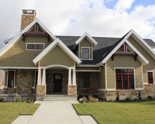 Traditional Exterior Brick Craftsman Bungalow Home Design Traditional Exterior Brick Craftsman Bungalow Home Design