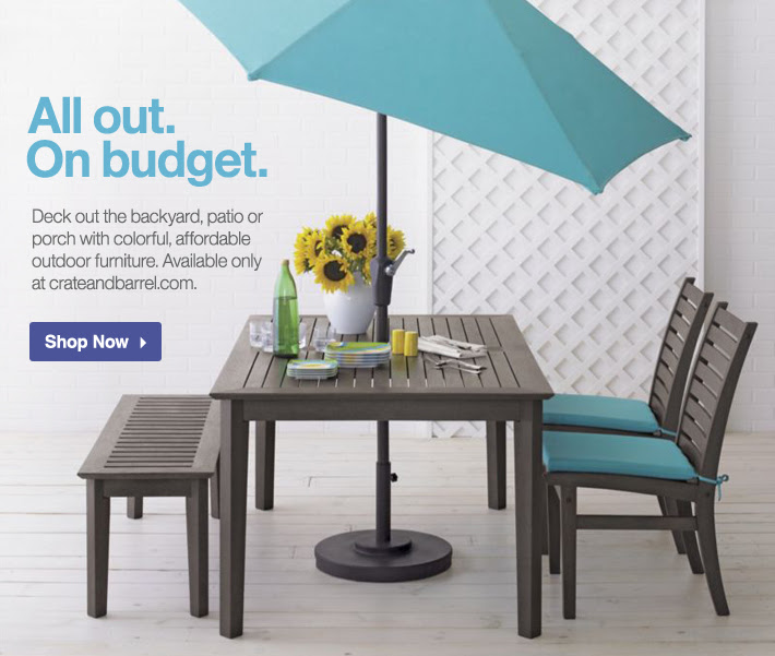 Crate and Barrel Email Newsletter: Get decked out on a budget with ...