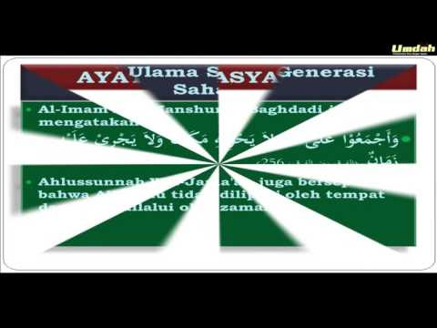 Ciri Khas Akidah ASWAJA (Allah ada tanpa tempat dan arah 