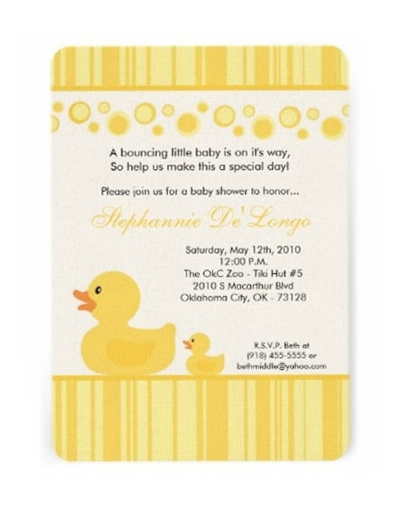 Rubber Ducky Baby Shower Ideas