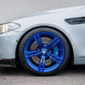 Silverstone BMW M5 With Blue Wheels & A Custom Exhaust Installed 18