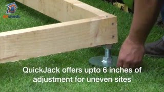 QuickJACK Shed Base: How to create a fast shed foundation.
